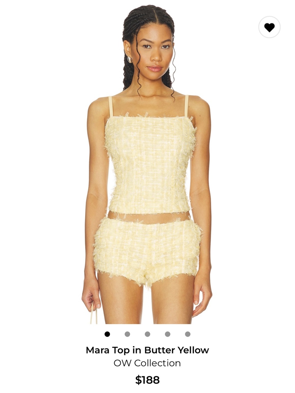 Revolve x OW collection Mara top in butter yellow!